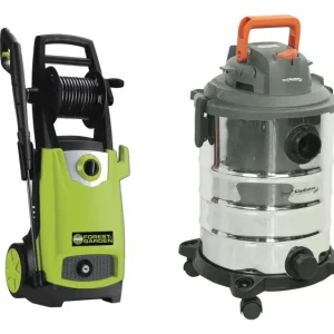Bolsa Recolectora HIDROLAVADORA ELÉCTRICA + ASPIRADORA SECO-HÚMEDO Y SOPLADOR 3 EN 1-FOREST & GARDEN