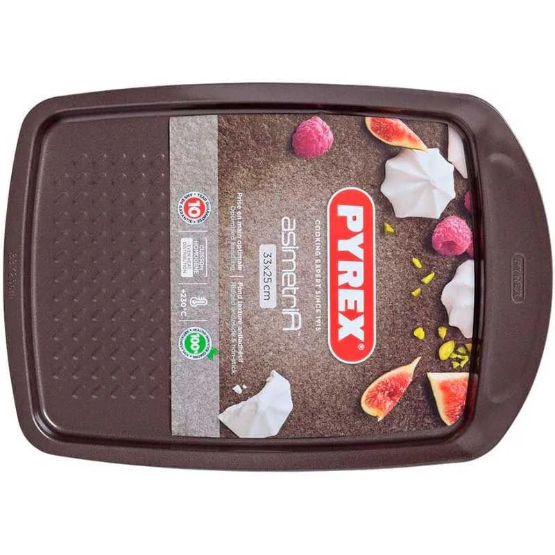 Alta Inflamabilidad Bandeja para horno Asimetrí Pyrex antiadherente inox 25x33 cm