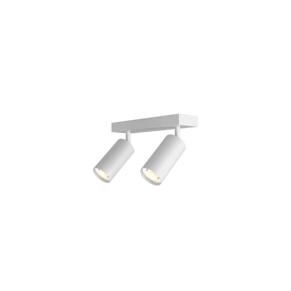 Apliques de pared rectangular para dos bombilla LED gu10 negro(apcgu10-1n) sin Humo ni Olor