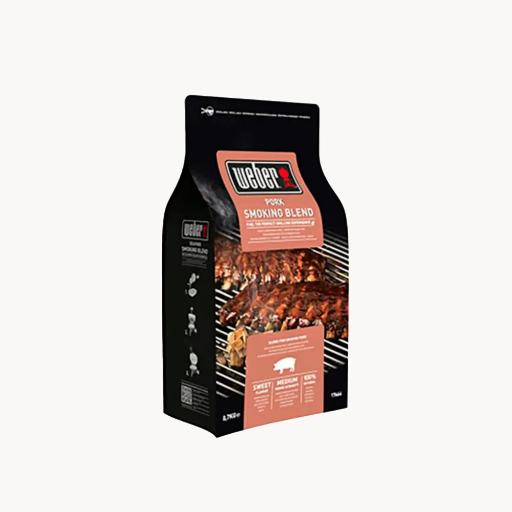 Carbón Vegetal de Astillas de madera para ahumar Cerdo Weber®