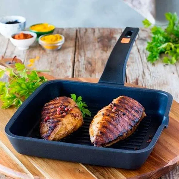Ecológico y Natural Asador Grill BRA A271428 Ø28 cm Aluminio fundido