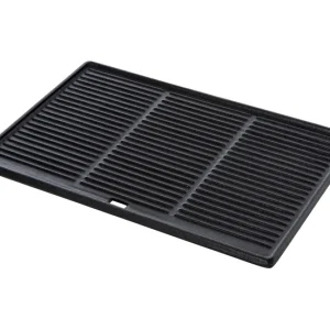 Placa Para Parrilla de Hierro Fundido Antracita 32X48.5X1.5 cm para Parrillas y Barbacoas