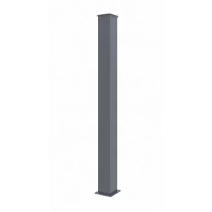 Poste eifel para cancela de 15x15 en aluminio 1,90m largo - gris antracita
