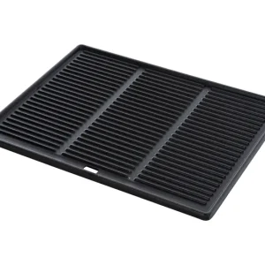 Soplete de Cocina Placa Para Parrilla de Hierro Fundido Antracita 35X45.5X1.5 cm