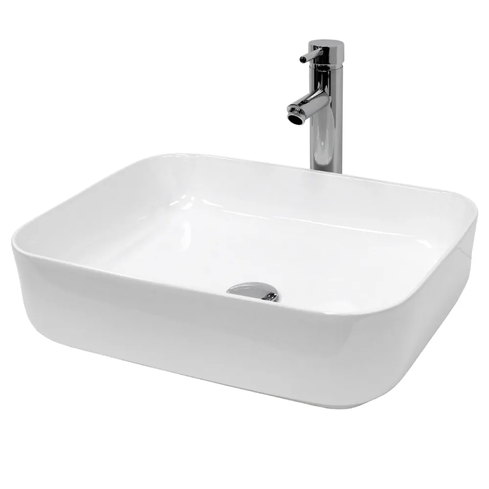 Estructura Modular para Lavabo de mesa de cerámica 505x395x135 mm blanco ecd germany
