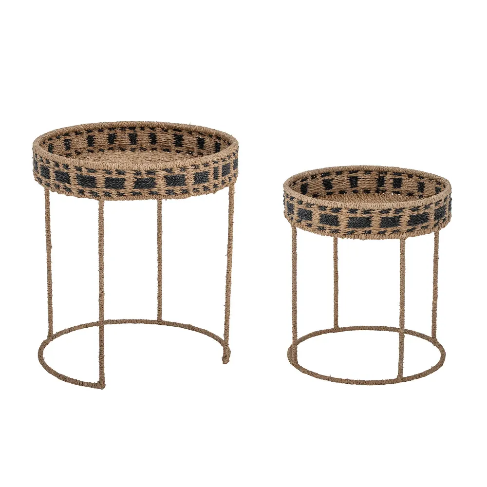 Estructura Modular para Mesa Bandeja Nore de Creative Collection, Marrón, Bankuan Grass