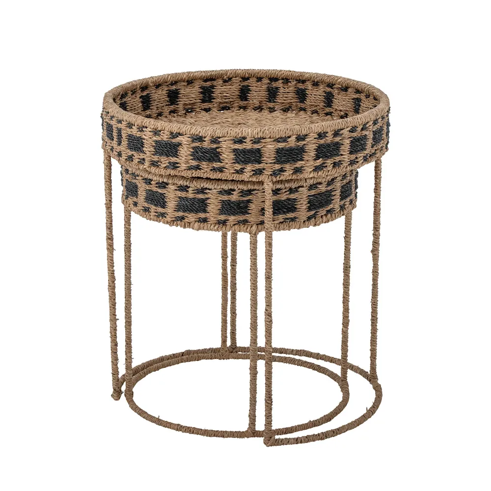 Estructura Modular para Mesa Bandeja Nore de Creative Collection, Marrón, Bankuan Grass