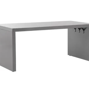 Mesa de jardín de cemento reforzado gris 180 x 90 cm TARANTO con Sistema de Drenaje