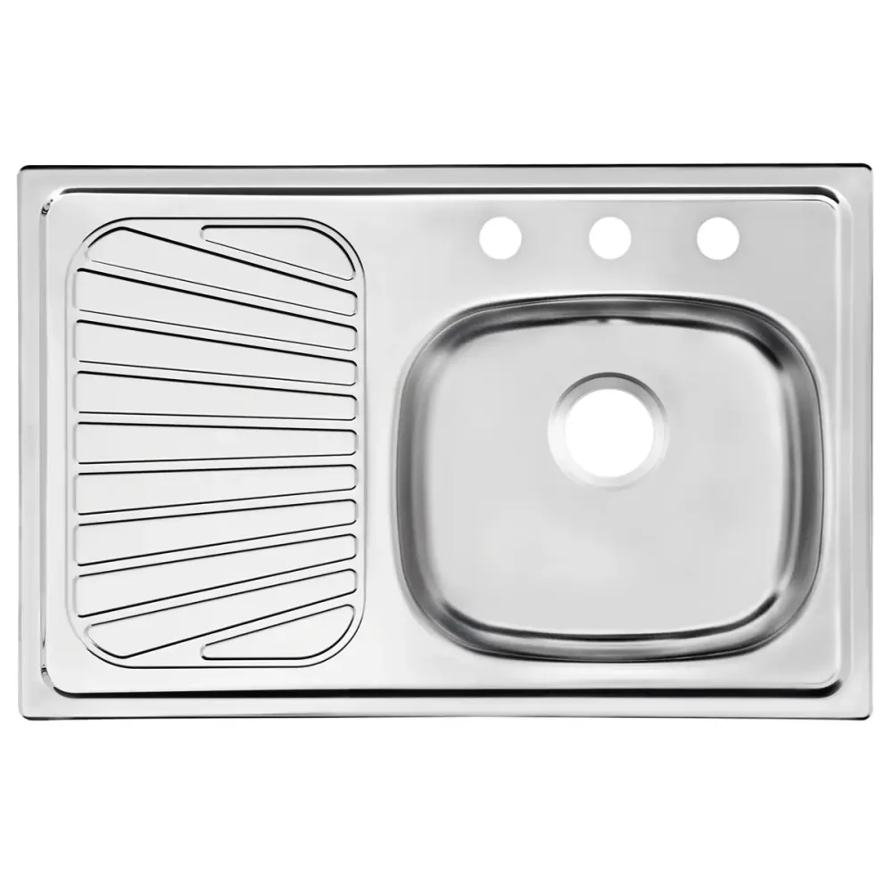 Fregadero de empotrar Tramontina en acero inoxidable 80 x 52 cm | Temporizador Programable |