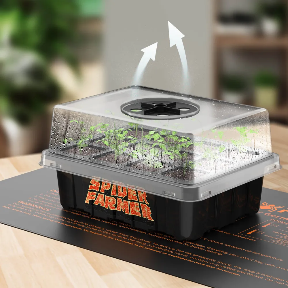 Premium de Jardinerí Spider Farmer | Seed Starting Trays - Bandejas de germinación reutilizables para cultivo indoor