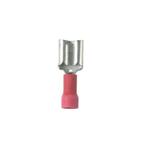0.12 22-18 AWG Pan Term Female Disconnect Butted Seam Vinyl Barrel DV18-250B-CY (Pack 100)