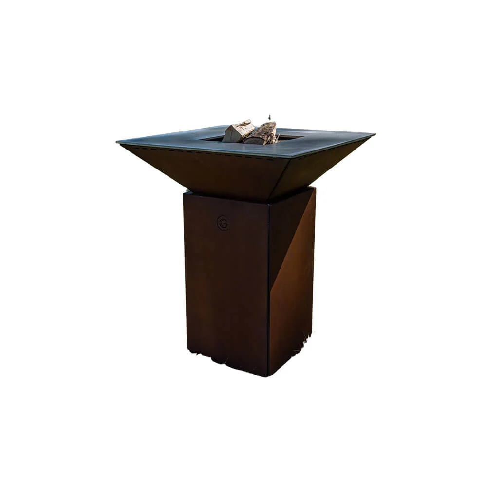 Brasero CEVENOL 74x74x90 cm CORTEN Fácil Cuve - GRILL CHIC