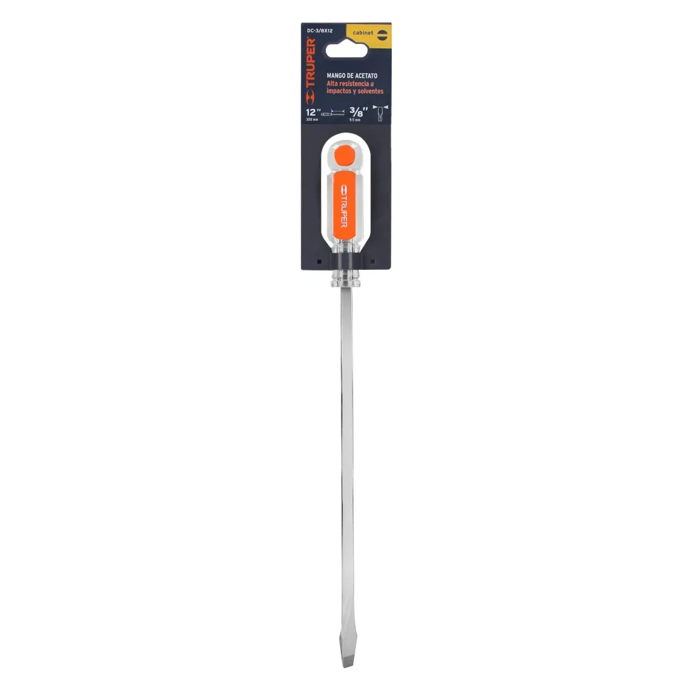 DESARMADOR PLANO BARRA CUADRADA 3/8'X12'