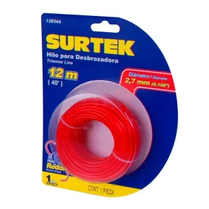 Nailon para desbrozadora en blíster 2.7mm x 15 mt Surtek 130266