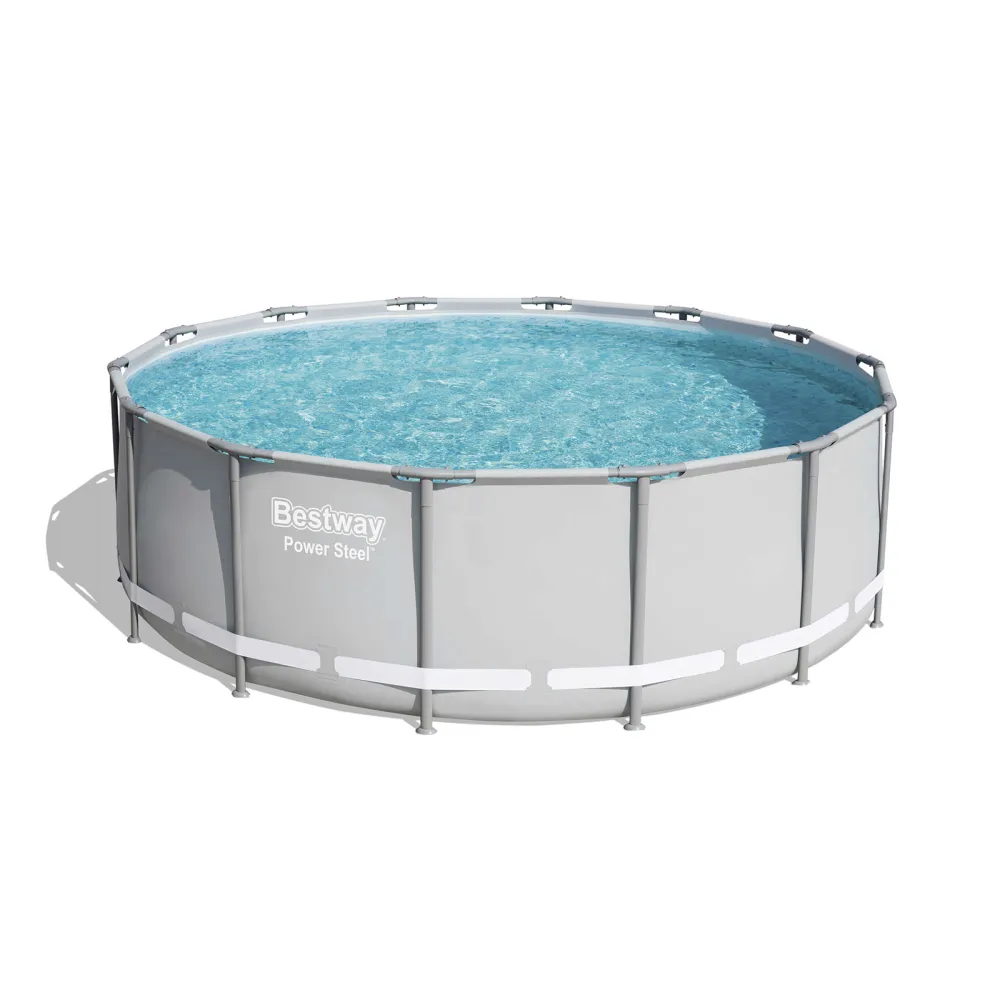 Piscina desmontable tubular Bestway power metal 427x122 cm depuradora de ca