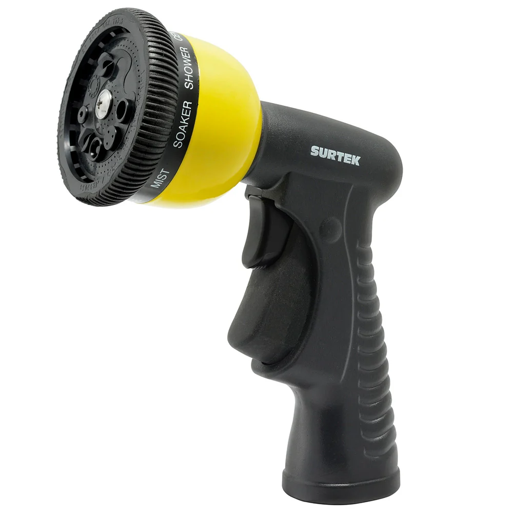 Pistola para riego con recubrimiento de PVC con 9 funciones 3/4" GHT Surtek - 1/2" de Entrada