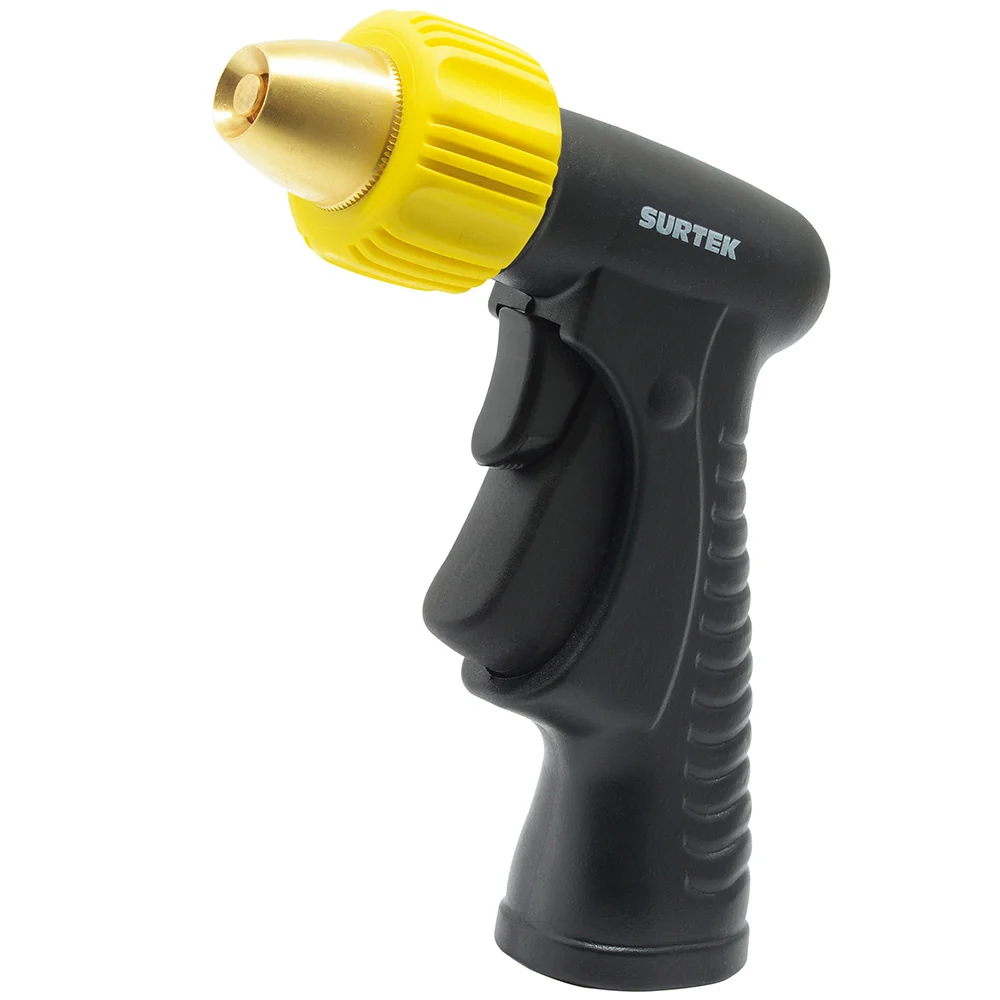 Pistola para riego con recubrimiento de PVC automática con boquilla metálica 3/4" GHT Surtek con Garantí de 2 ños
