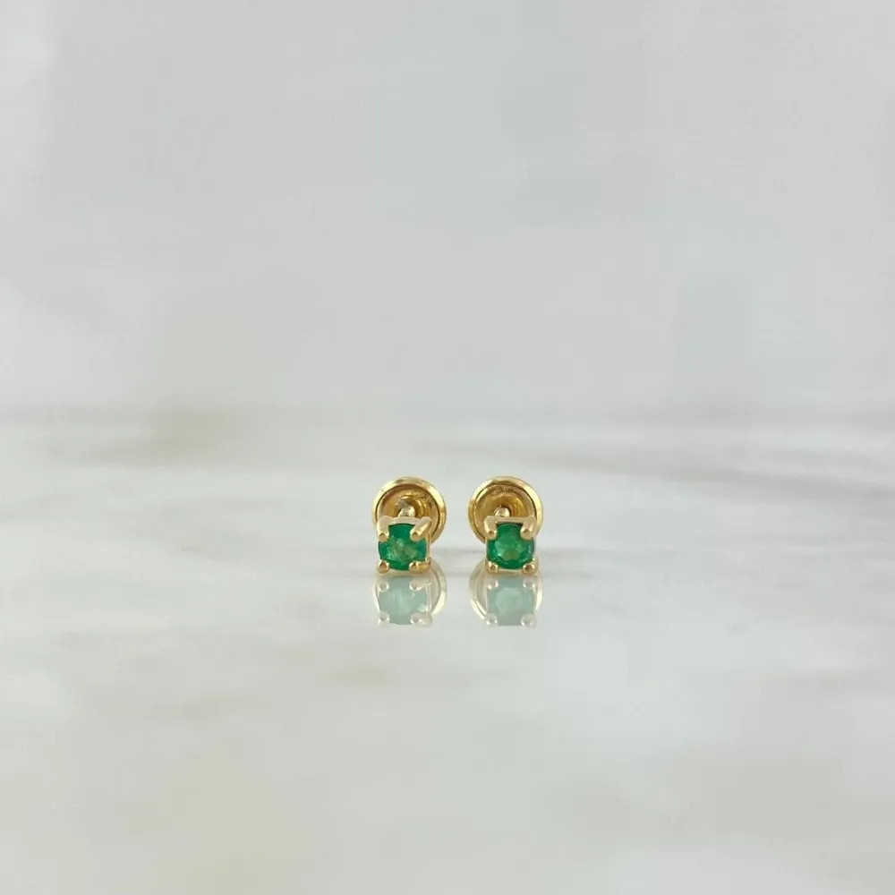 Topos Chispa 0.95gr / 3mm Esmeraldas 20pts Oro Amarillo (Joya) * con 10 Aspersores Incluidos