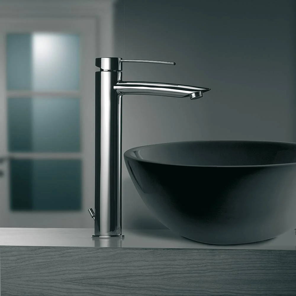 Miscelatore lavabo prolungato con scarico serie Berry modello BR085CR cromato Paffoni
