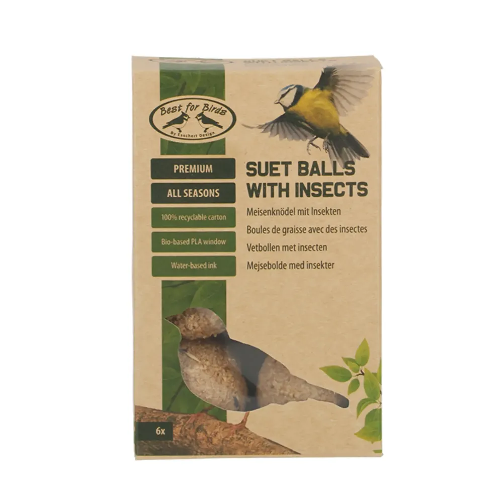Bolas de sebo con insectos (250 g) con Base de Piedra