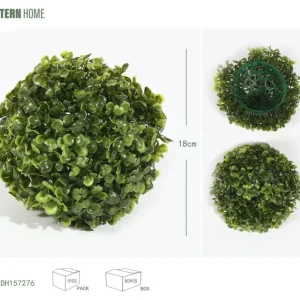 Estatuilla Decorativa de Bola de Milán de 18 cm, de plástico, para tejado verde, para colocar en ventanas y otros escenari...