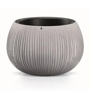 Prosperplast Beton Bowl De Plástico Con Depósito En Color Cemento, 21,8 esbelto X 37 (Ancho) X 37 (Profundo) Cms