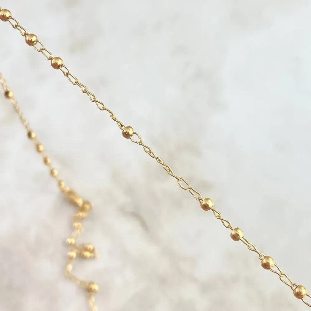 Rosario Virgen Milagrosa 4.15gr / 50cm / 2.2mm Bola lisa Oro Amarillo © para Jardín Moderno