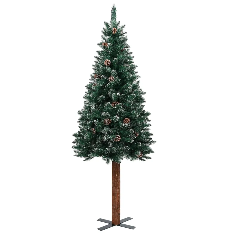 vidaXL árbol de navidad ligero con luces y bolas verde 210 cm