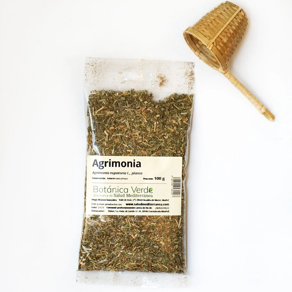 Agrimonia. Planta en bolsa - 100 gr. Botánica Verde con Drenaje Mejorado