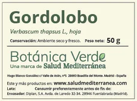Gordolobo en hoja. Planta en bolsa - 50 gr. Botánica Verde para Cultivo de Hierbas