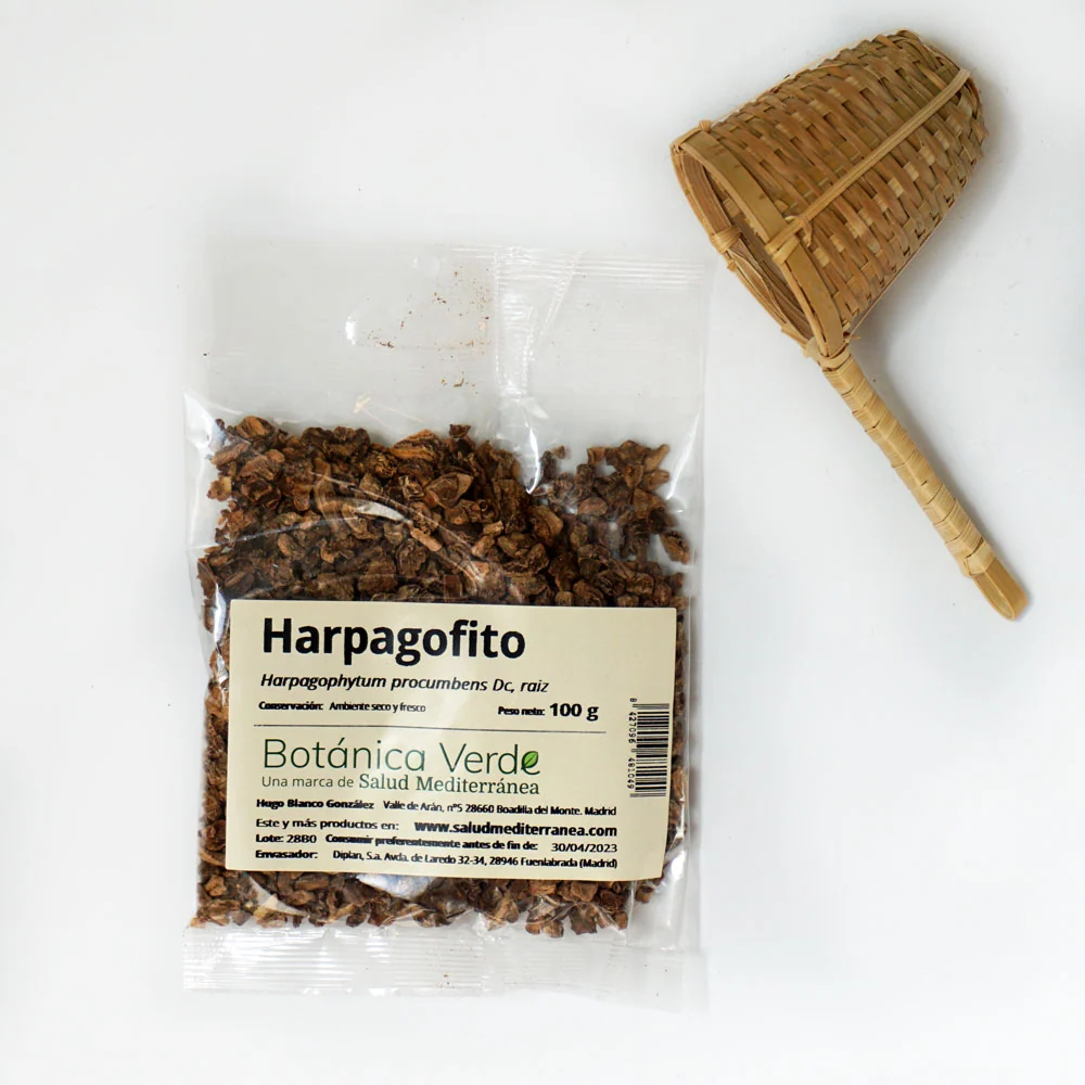 Premium de Alta Calidad Harpagofito en raíz. Planta en bolsa - 100 gr. Botánica Verde