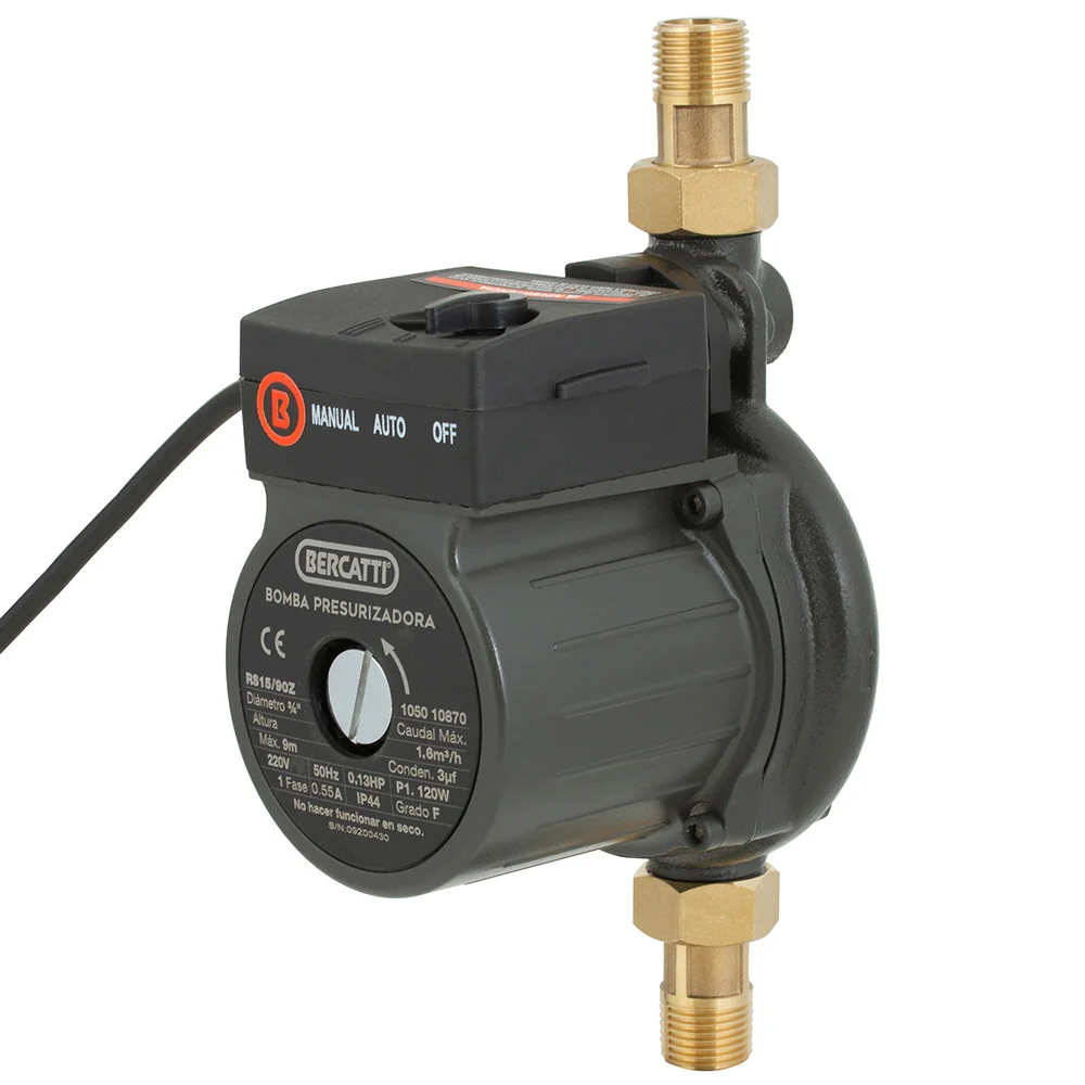 Bomba Agua Superficie Presurizadora 120W Bercatti RS15/90-Z