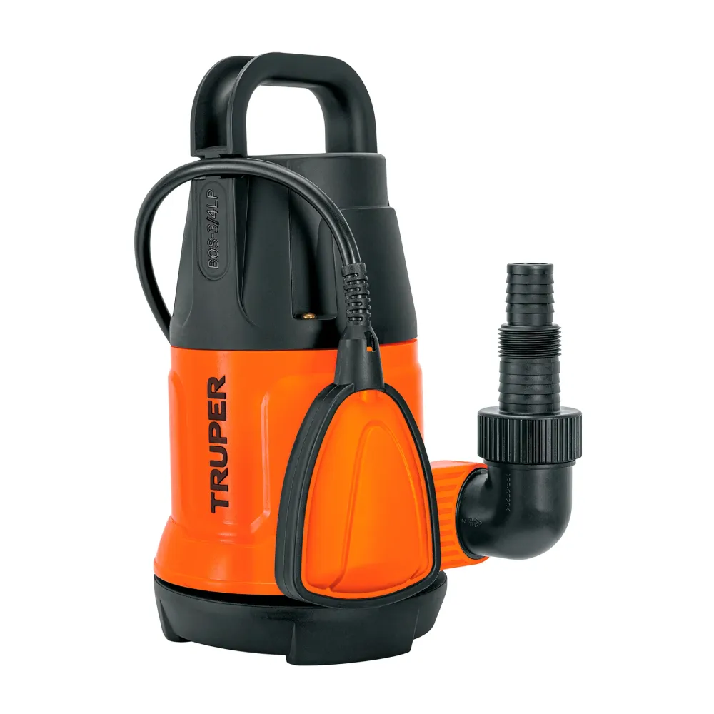 Bomba Sumergible Plástica, 3/4 HP Para Agua Limpia, Truper 12600