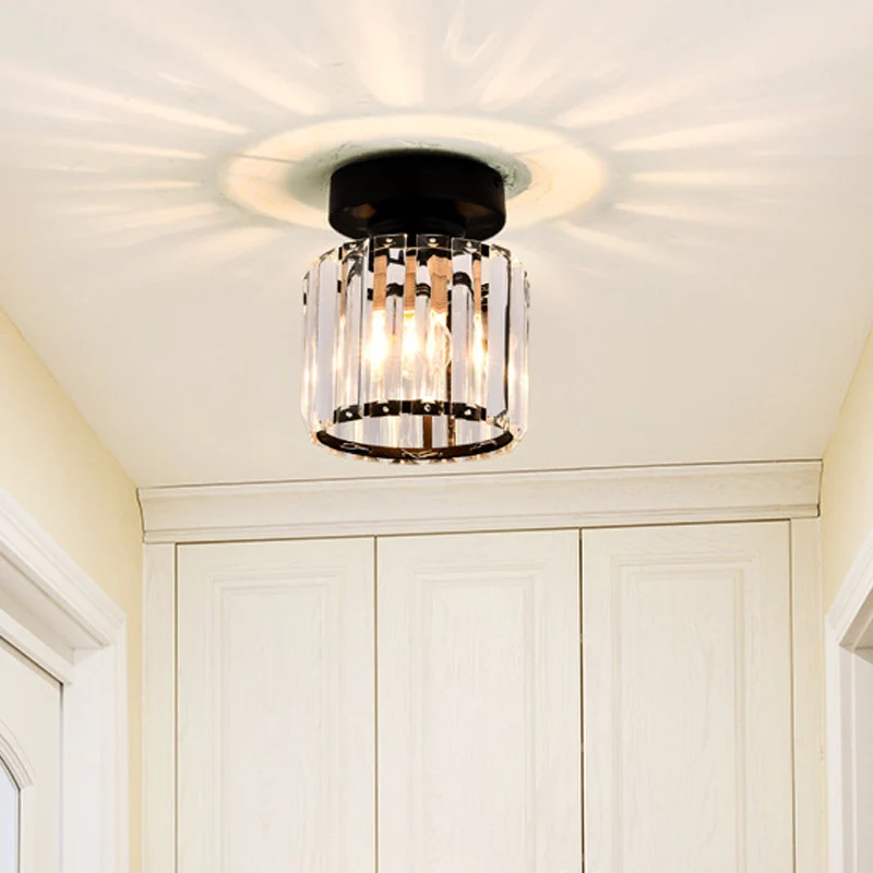 Lámpara LED de Espectro Completo Lámpara de techo de pasillo cuadrada/cilíndrica Simplicity Crystal 1 bombilla Lámpara de...