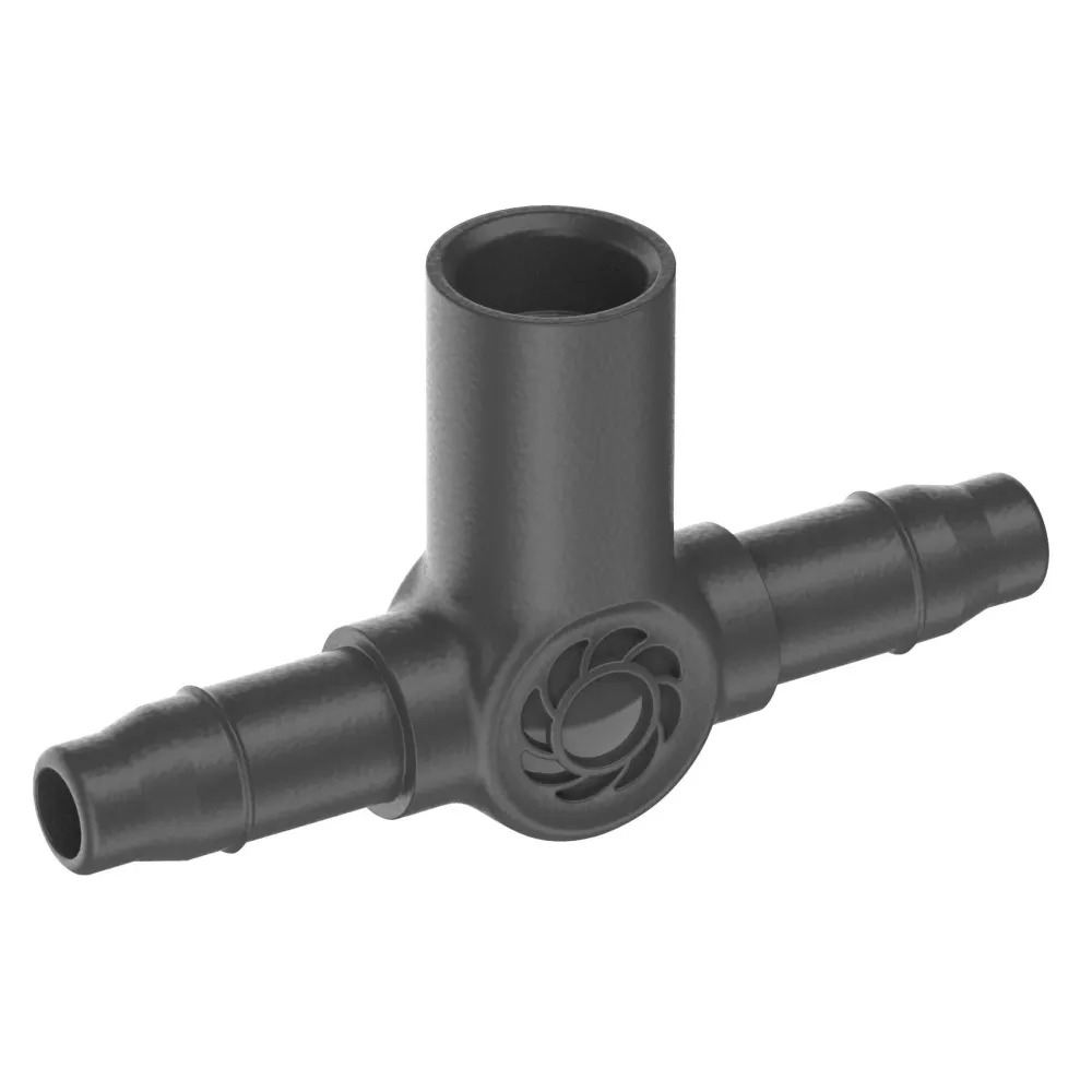 Junta T para boquillas de pulverización / cabezales de goteo de línea final 4.6 mm (3/16 ") x5 Microdripsystem Gardena con...