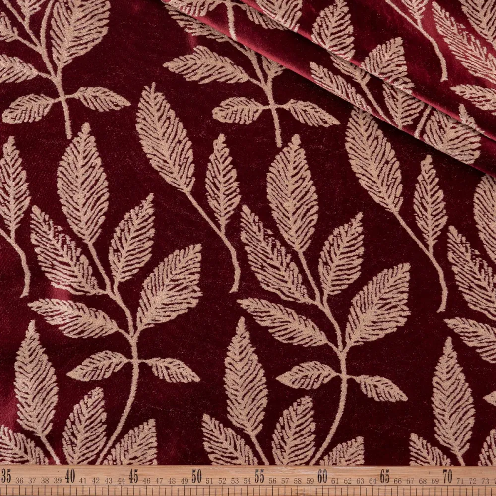 ANTISOLAR JACQUARD BORDO ZINFANDEL HOJAS para Plantas Trepadoras