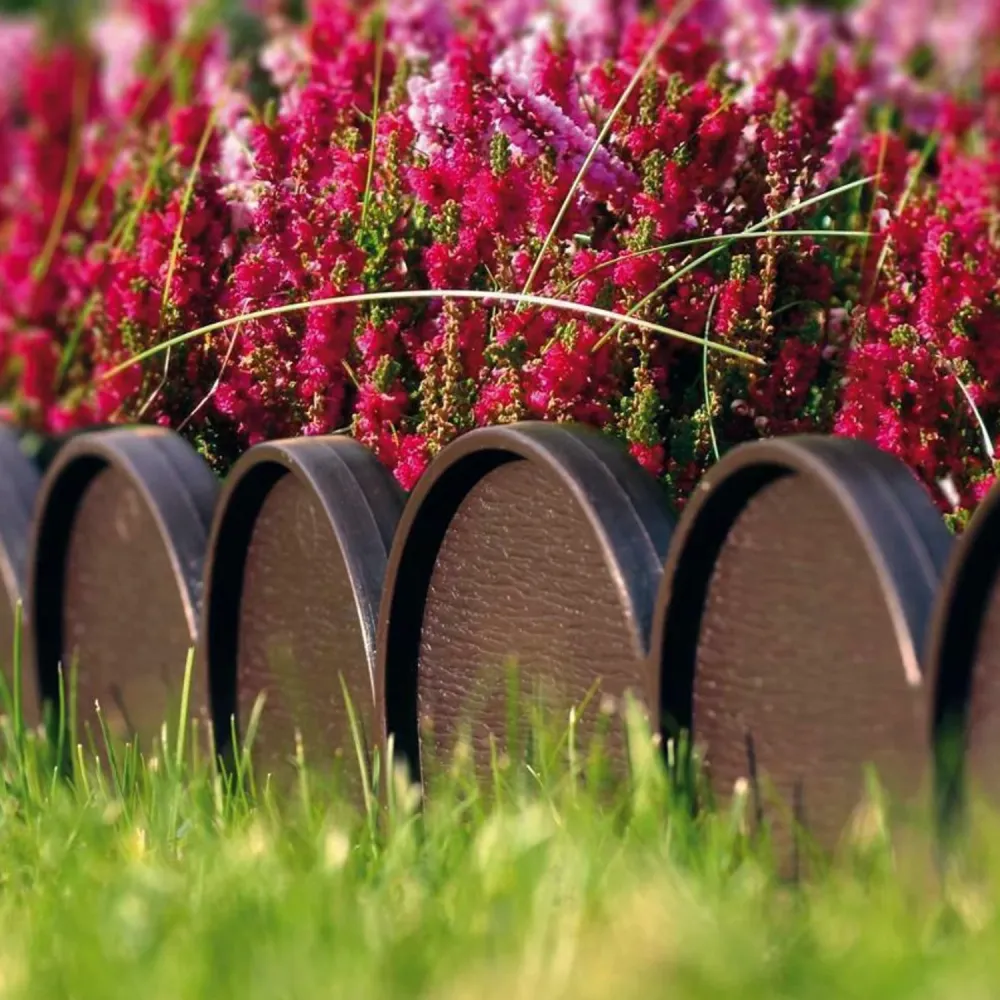 Borde de jardín Garden Line IKRA 10m cemno marrón IKRA-R222 para Tomateras
