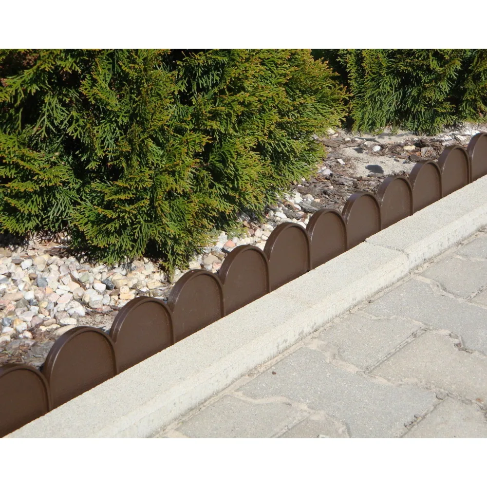 Borde de jardín Garden Line IKRA 10m cemno marrón IKRA-R222 para Tomateras