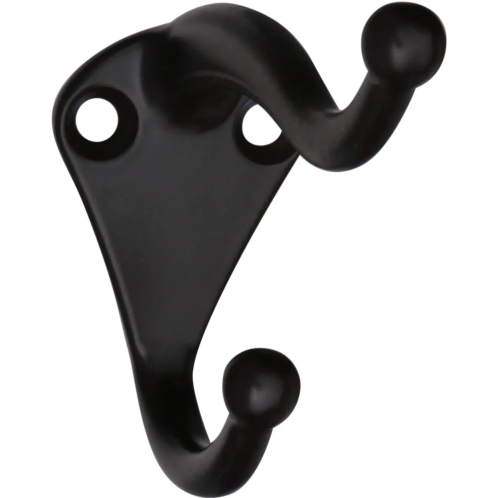 Gancho para abrigo y sombrero V160, paquete de 2, bronce frotado con aceite National Hardware