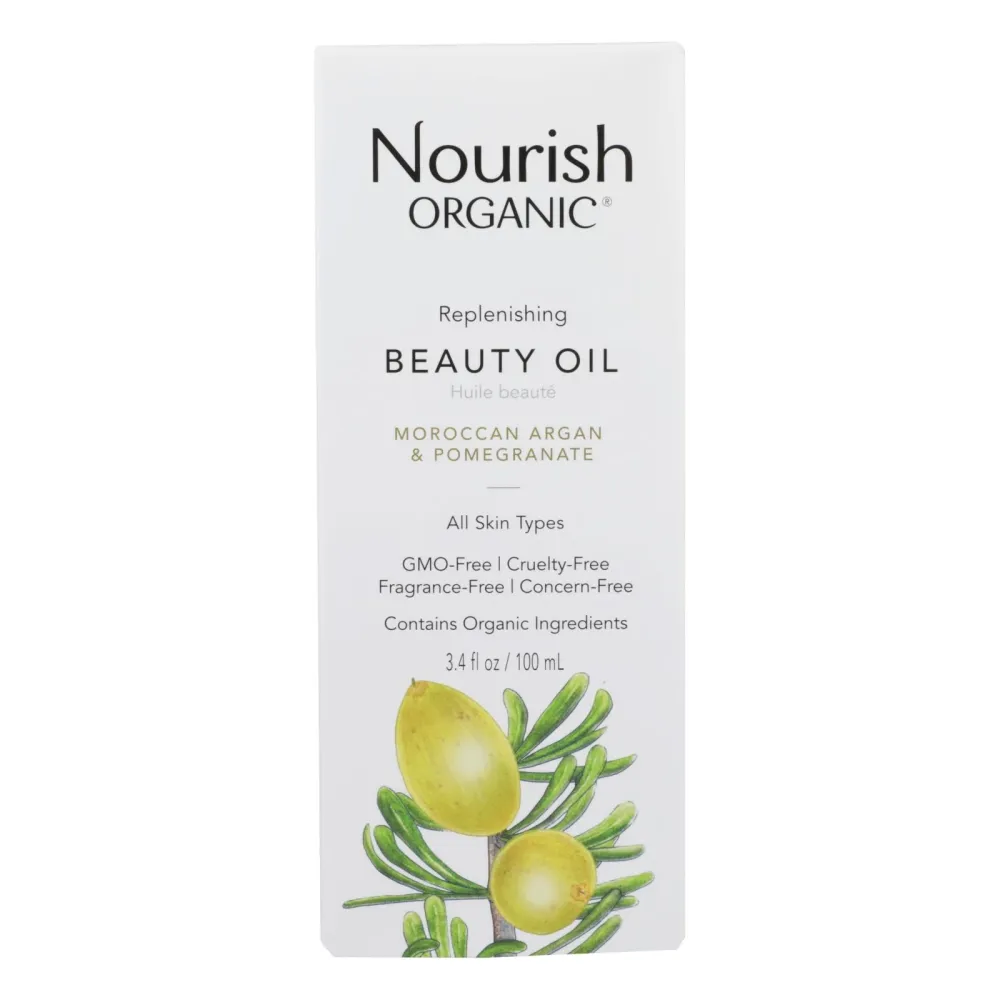 Aceite de argán orgánico Nourish: multiusos reparador, 3,4 oz