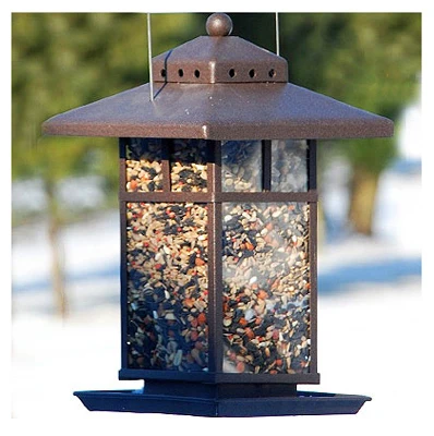 Comedero para pájaros con forma de linterna de metal, 2-1/4 lb. Woodlink