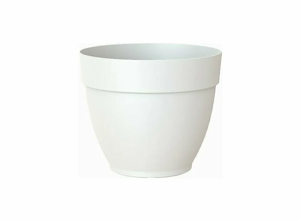 Artevasi Macetero Plástico Capri Campana Blanco 25cm para Cultivo de Hierbas