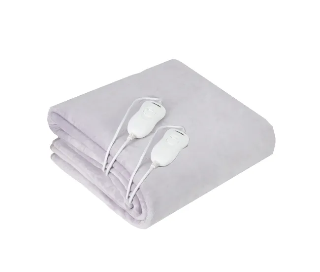 Briebe EB1131 Calienta Camas Eléctrico Doble, Medidas 150x160 cm, 3 Niveles Temperatura, Lavable, Polar, 120, Blanco en Co...