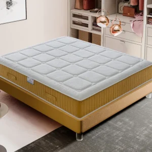 Colchón 200x200 viscoelástica 23 cm de altura 4 cm de memoria ortopédico con Patas Elevadoras