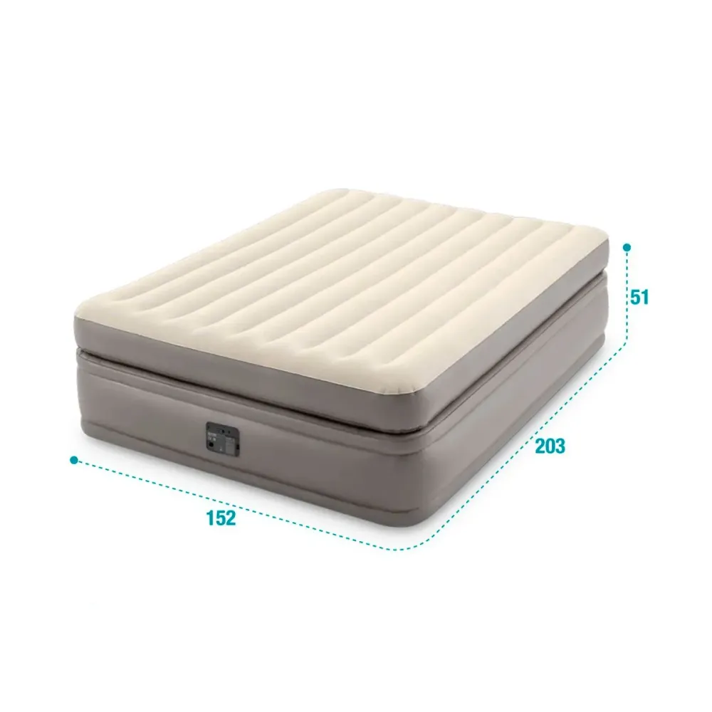 Colchón doble hinchable Intex Prime Comfort Elevated 51x152x203 cm (Set de 3)