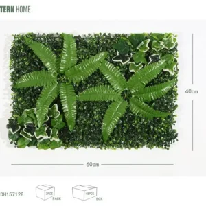 Césped de batata de borde blanco de Milán 40*60CM plástico (PE) verde de capas gruesas, textura clara, sin procesar y verd...
