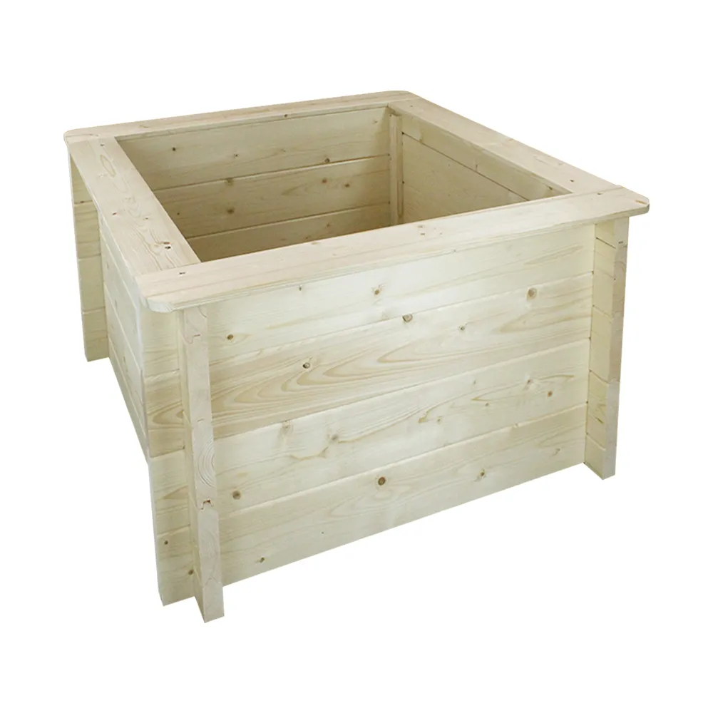 Jardinera elevada de madera - 78x78xH46cm - TIMBELA M620