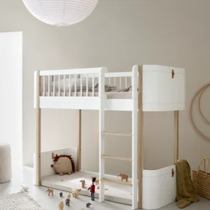 Jardineras de Balcón Colgantes MINI+ COT BED INCL. JUNIOR KIT TO LOW LOFT BED, WHITE/OAK