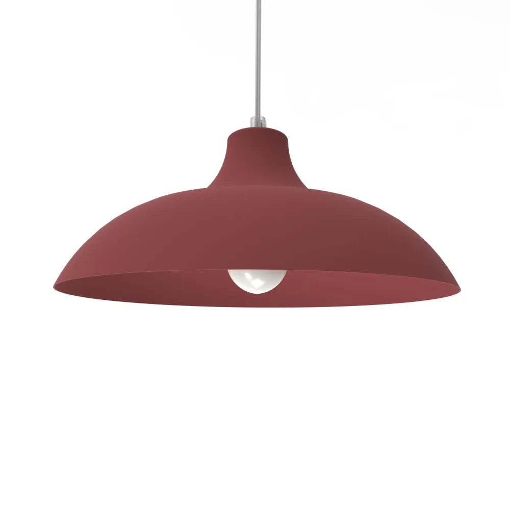 Jardineras de Balcón Colgantes Parigina lámpara pendiente, 1x E27, max 42w, piel de vaca roja, d.40cm