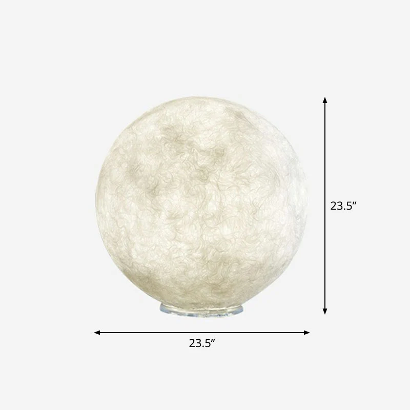 Lampada da comodino Simplicity Moon Sphere Lampada da tavolo plastica 1 luce per camera da letto bianco Compatible con Sis...